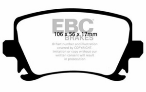 EBC DP51518NDX Bluestuff Brake Pad Set Rear - Golf